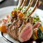 Herb-Crusted Rack of Lamb with Prosciutto Crisps First Image First Image