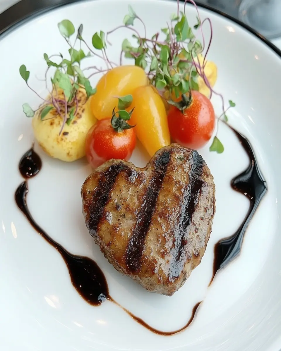 Heart-Shaped Lamb Patties First Image First Image