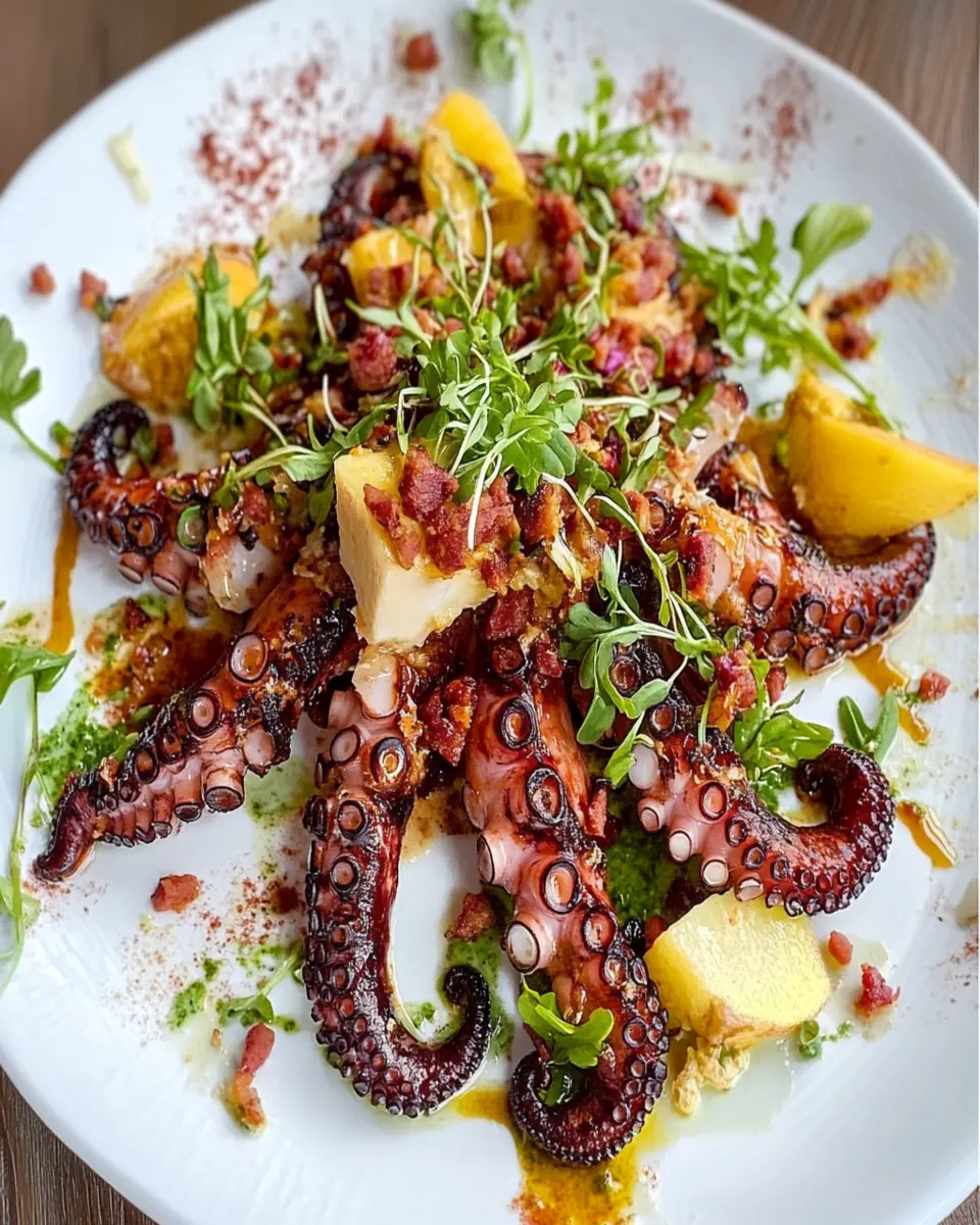 Grilled Octopus with a Spicy Brown Butter That Dances on Your Palate