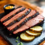 Montreal-Style Smoked Brisket with Pickled Beef Tongue Slices First Image First Image