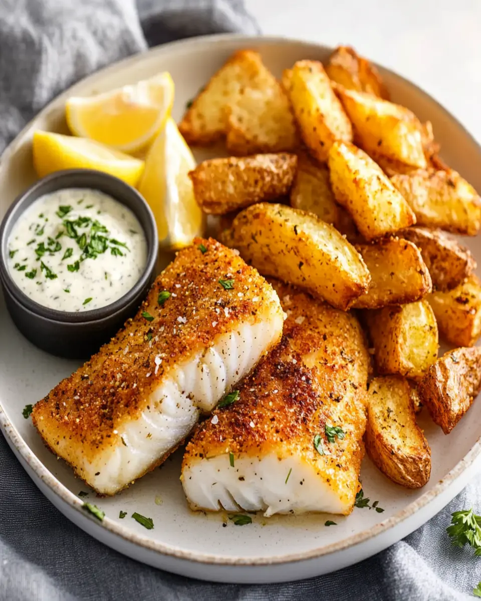 Baked Fish and Chips First Image First Image