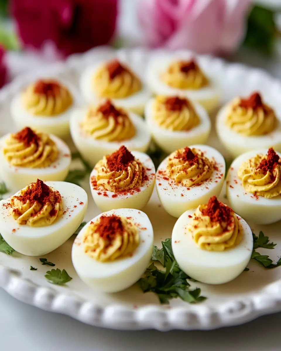 Valentine's Day Deviled Eggs First Image First Image