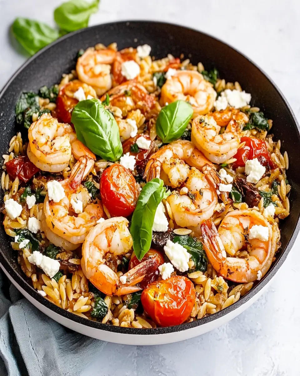 Mediterranean Shrimp Orzo Skillet First Image First Image