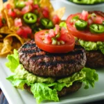 Grilled Bison Burgers with Pork Rind Nachos First Image First Image