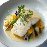 Champagne Poached Halibut First Image First Image