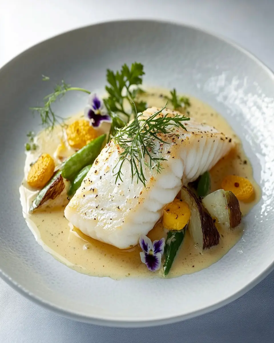 Champagne Poached Halibut First Image First Image