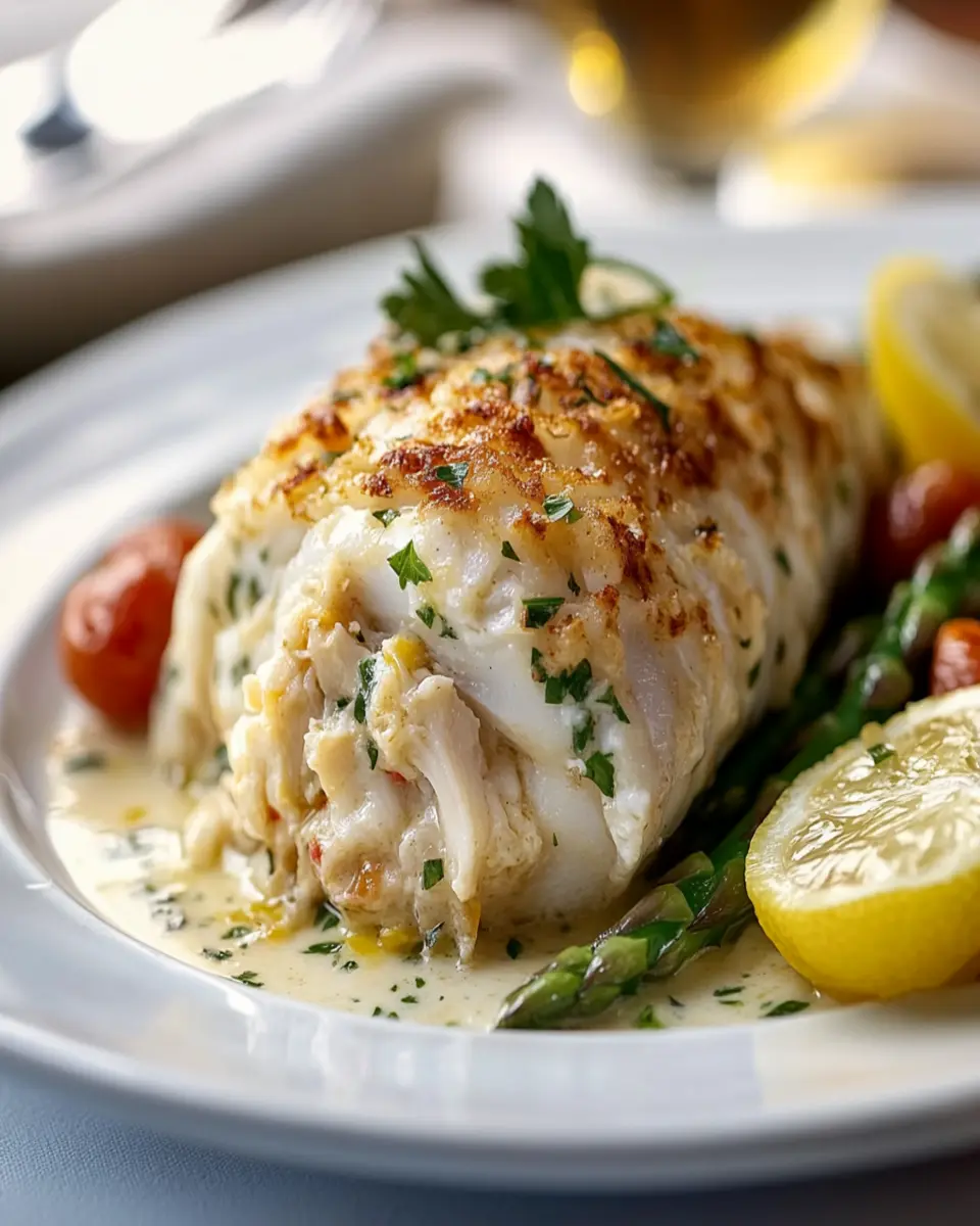Luxurious Crab-Stuffed Flounder First Image First Image