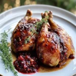 Cornish Hens with Raspberry Sauce First Image First Image