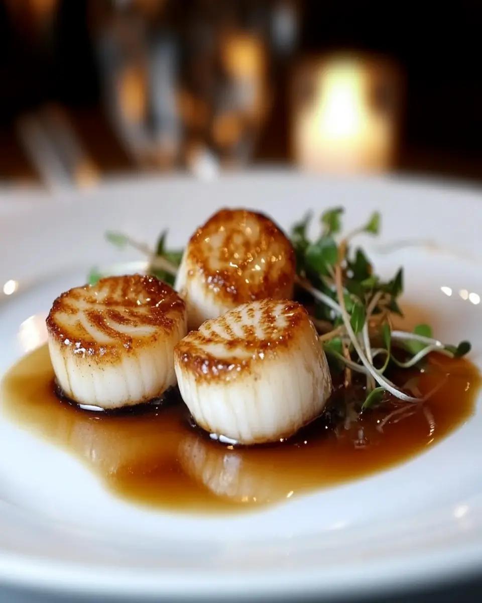 Intimate Dinner Sous Vide Scallops First Image First Image