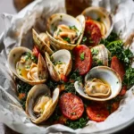 Clam, Chorizo and Kale Parchment Pack First Image First Image