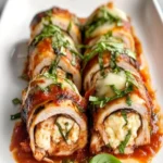 Turkey Rollatini with Cheese Filling First Image First Image