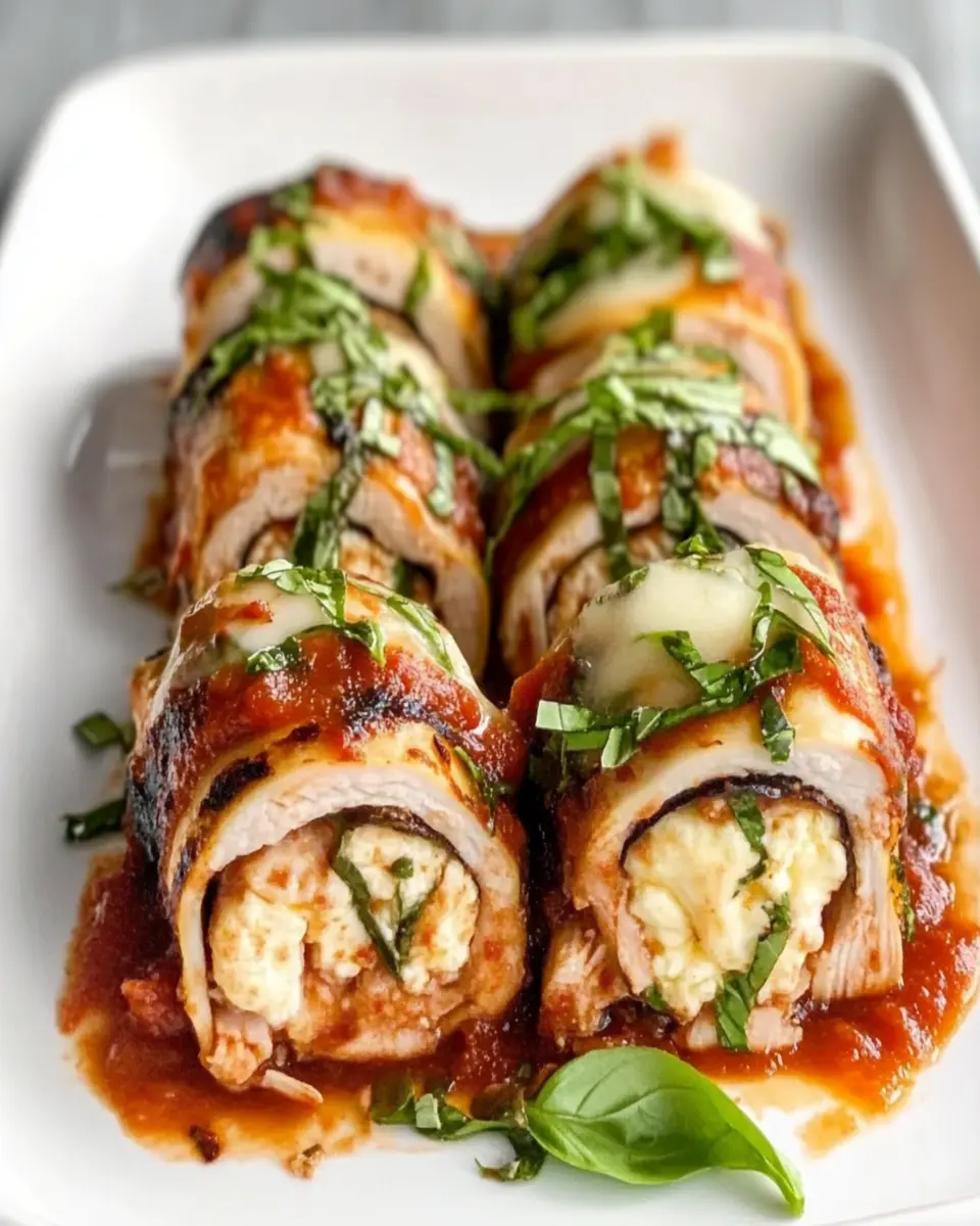 Turkey Rollatini with Cheese Filling First Image First Image