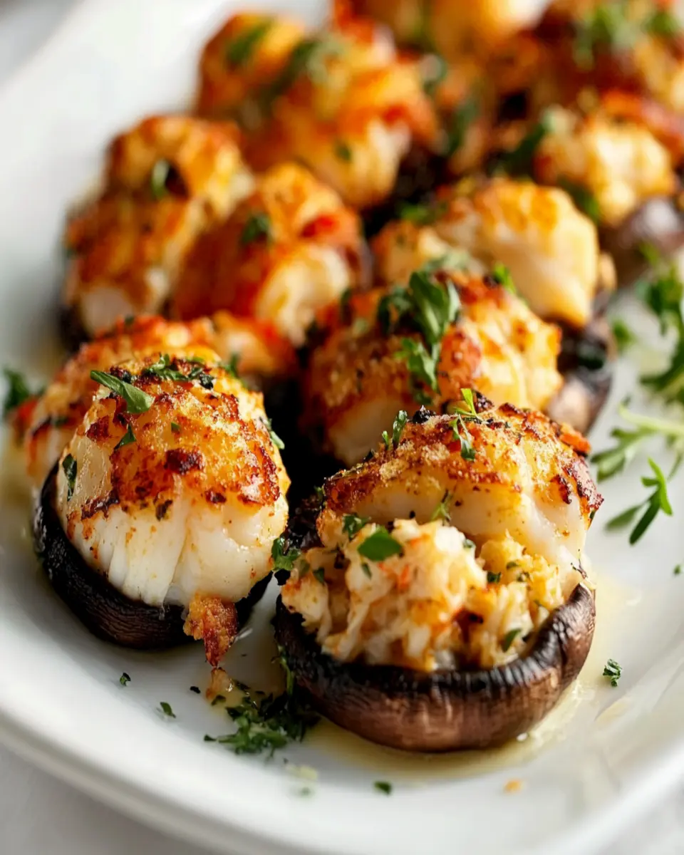 Butter-Poached Lobster Tails: Indulgent Crab-Stuffed Delight
