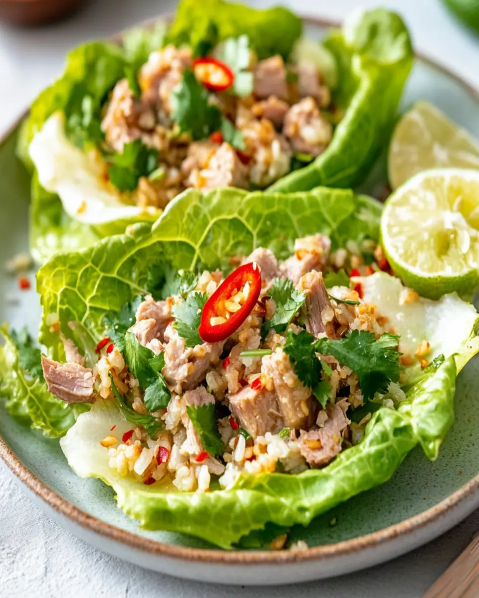 Thai Larb Lettuce Cups with Duck First Image First Image