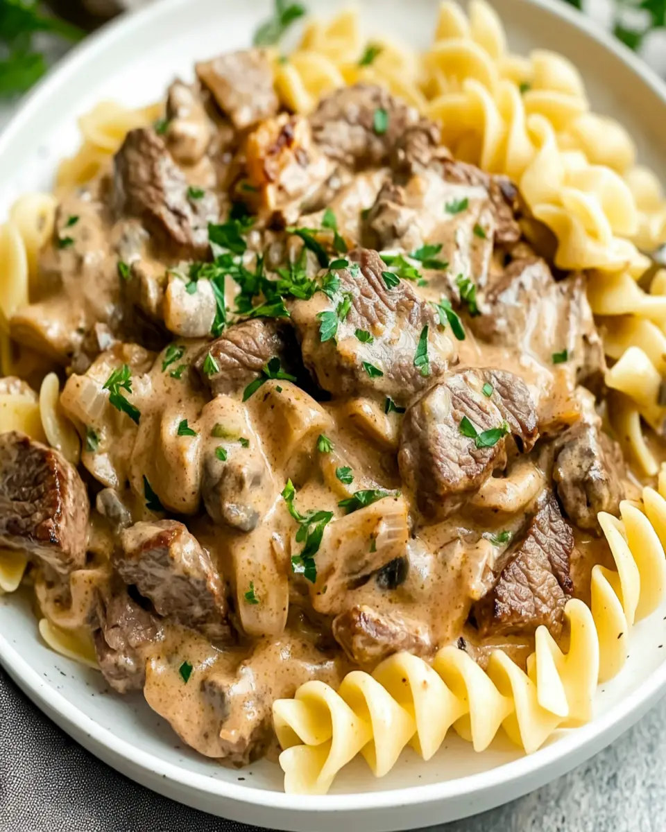 Beef Stroganoff Dairy-Only Sauce: Indulgent Comfort in a Bowl