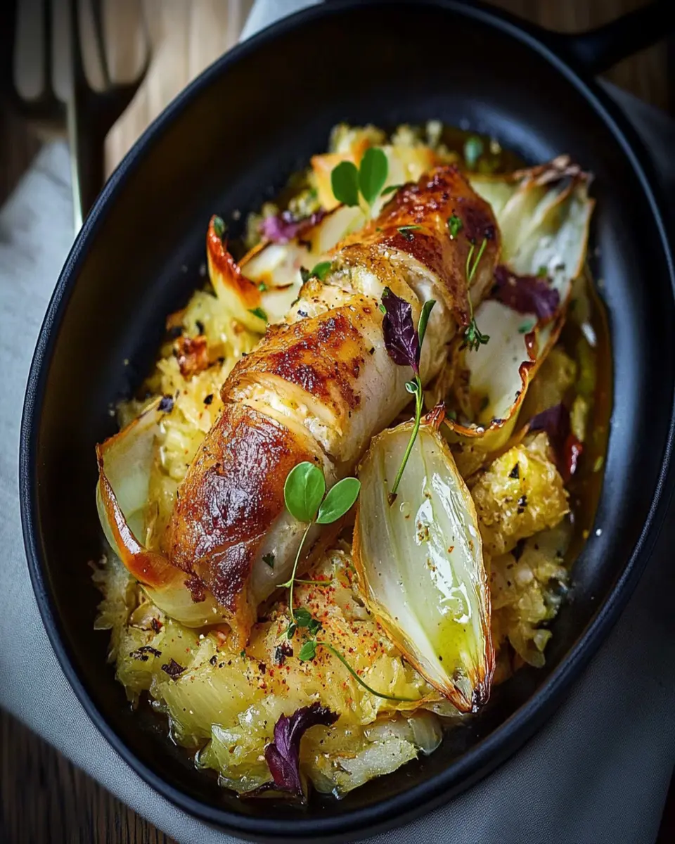 Fermented Cabbage & Lard Roast: Comforting Flavor in Every Bite