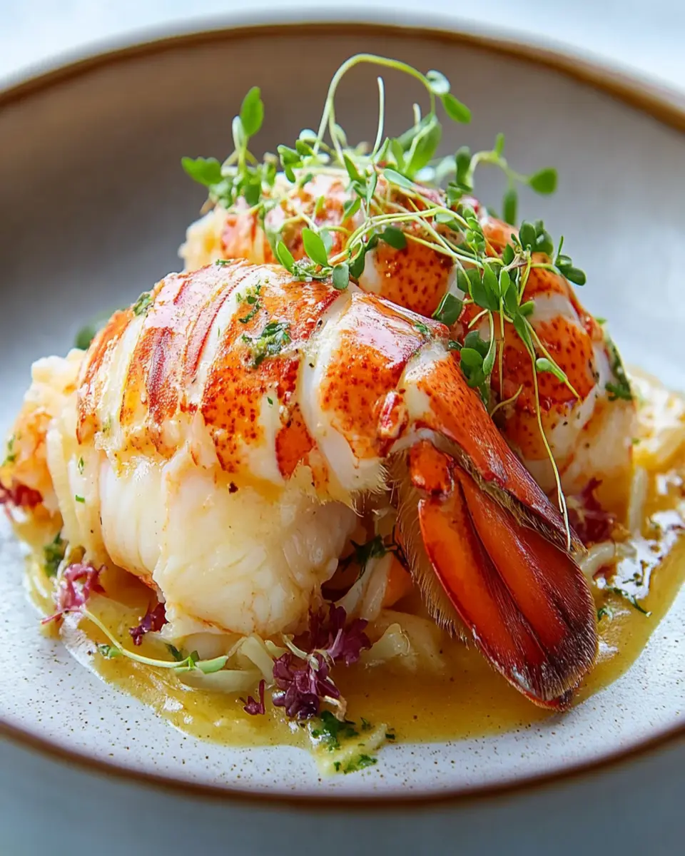Butter-Poached Lobster Tails: Indulgent Flavor with Bone Marrow