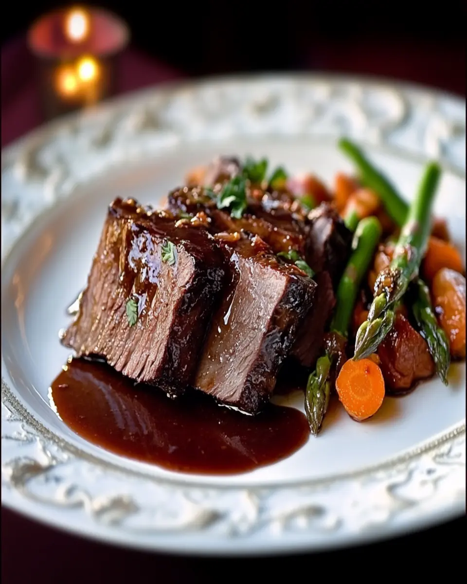 Red Wine Gelatin Jus Brisket: Indulgent Comfort Food Delight