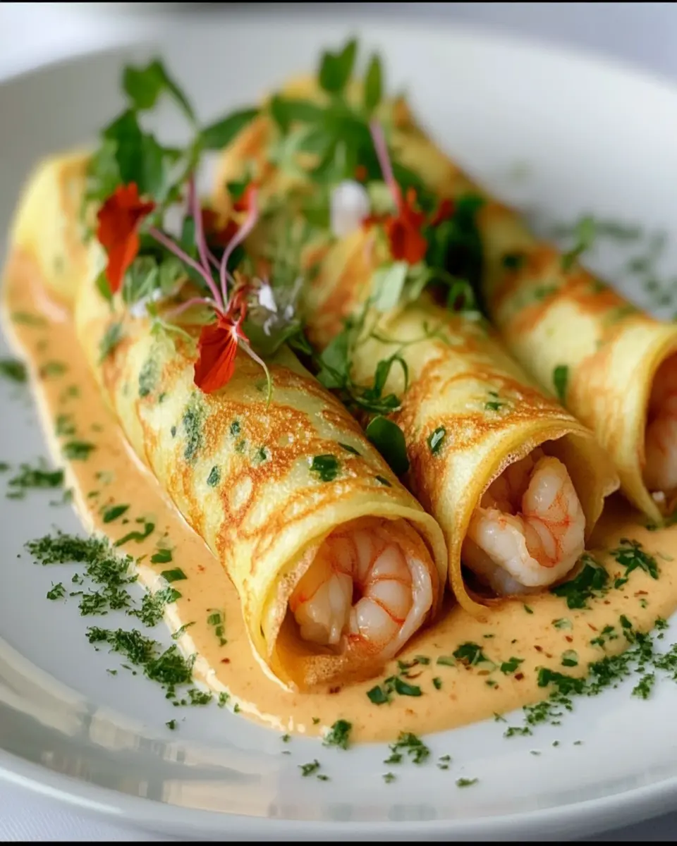 Carnivore Crepes: Irresistibly Savory Shrimp Delight