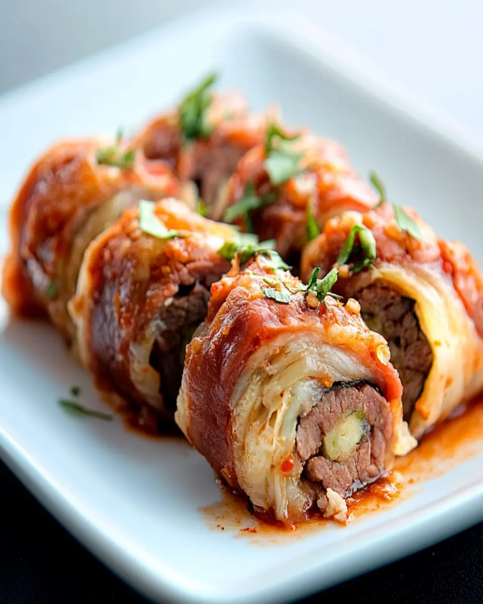 Kimchi Stuffed Wagyu Rolls: Irresistibly Bold Flavor Bliss