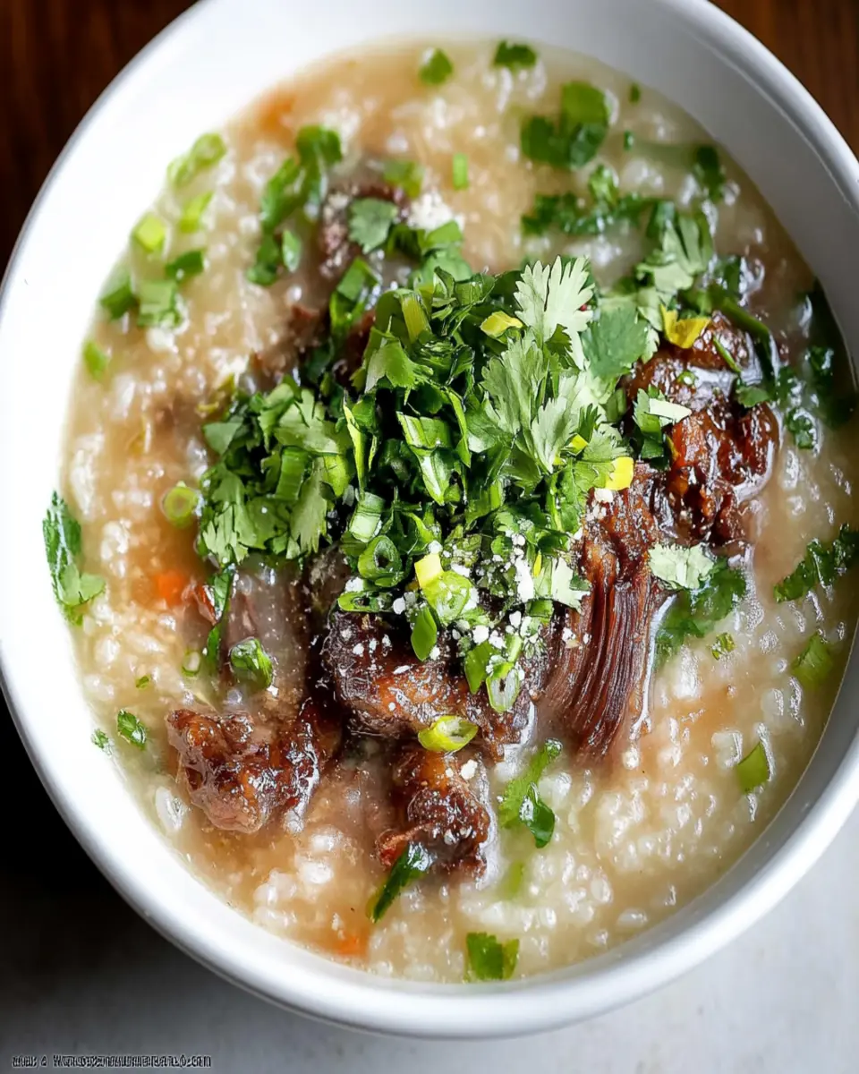 Oxtail Congee: Indulgent Comfort in Every Spoonful