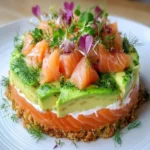 savory Avocado & Salmon Cheesecake First Image First Image