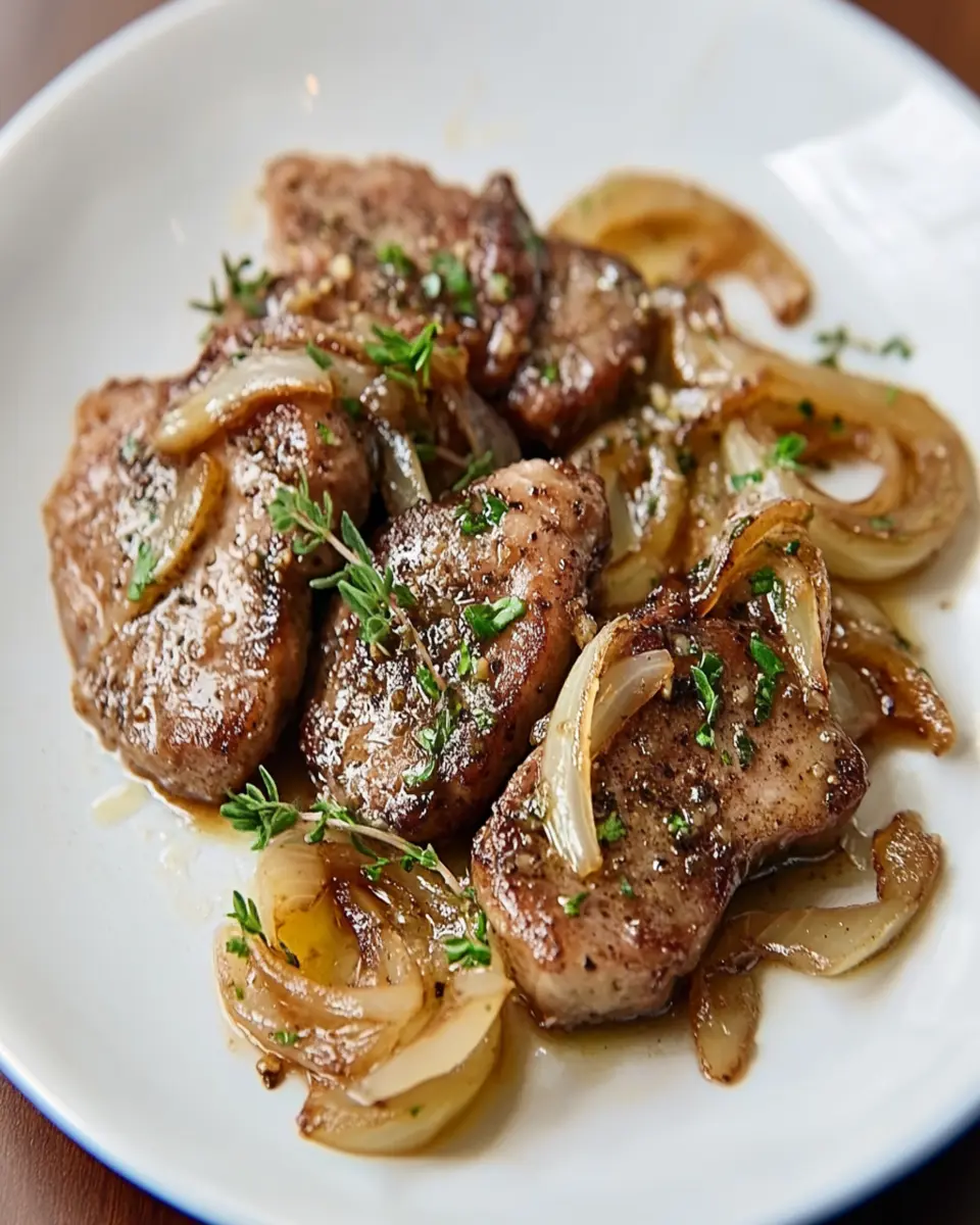 Bourbon-Soaked Liver & Onions: Boldly Indulgent Comfort Food