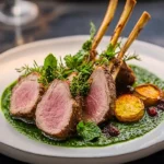 Rosemary-Smoked Lamb & Mint Gel First Image First Image