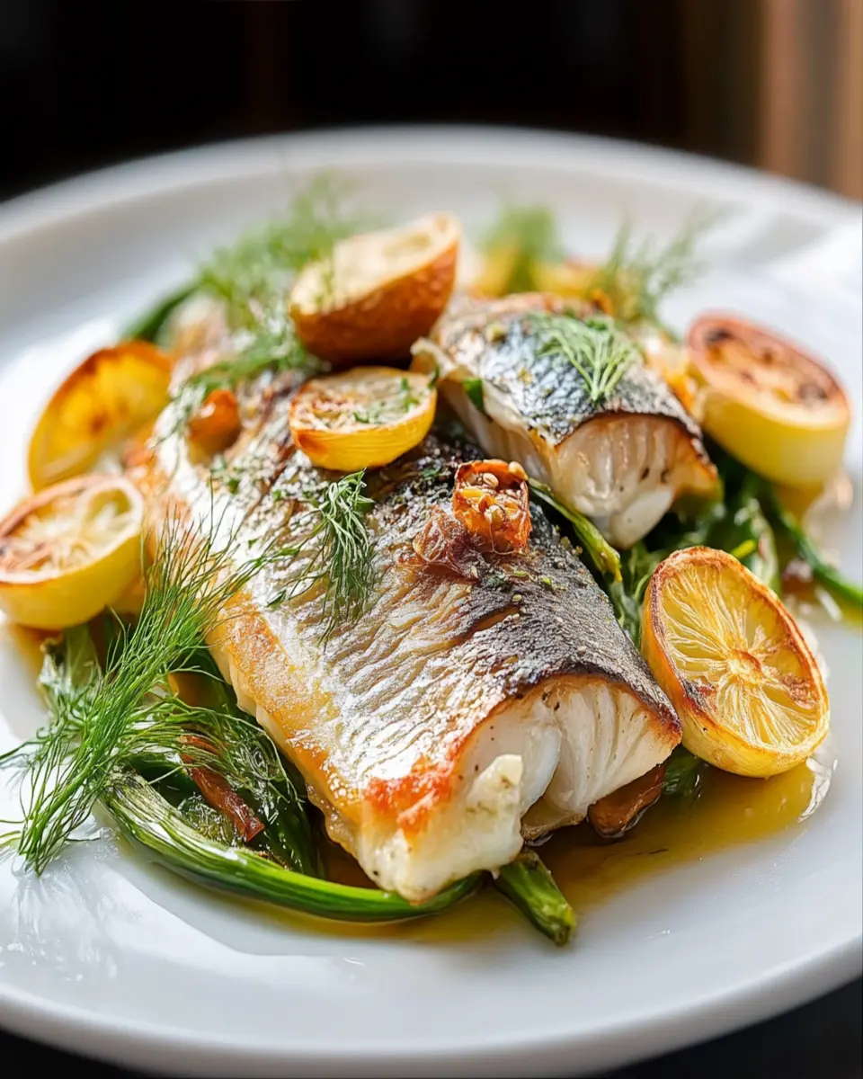 Fennel & Fat-Back Roasted Bass: A Juicy Twist on Dinner!