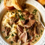 Tongue Stroganoff Soup First Image First Image