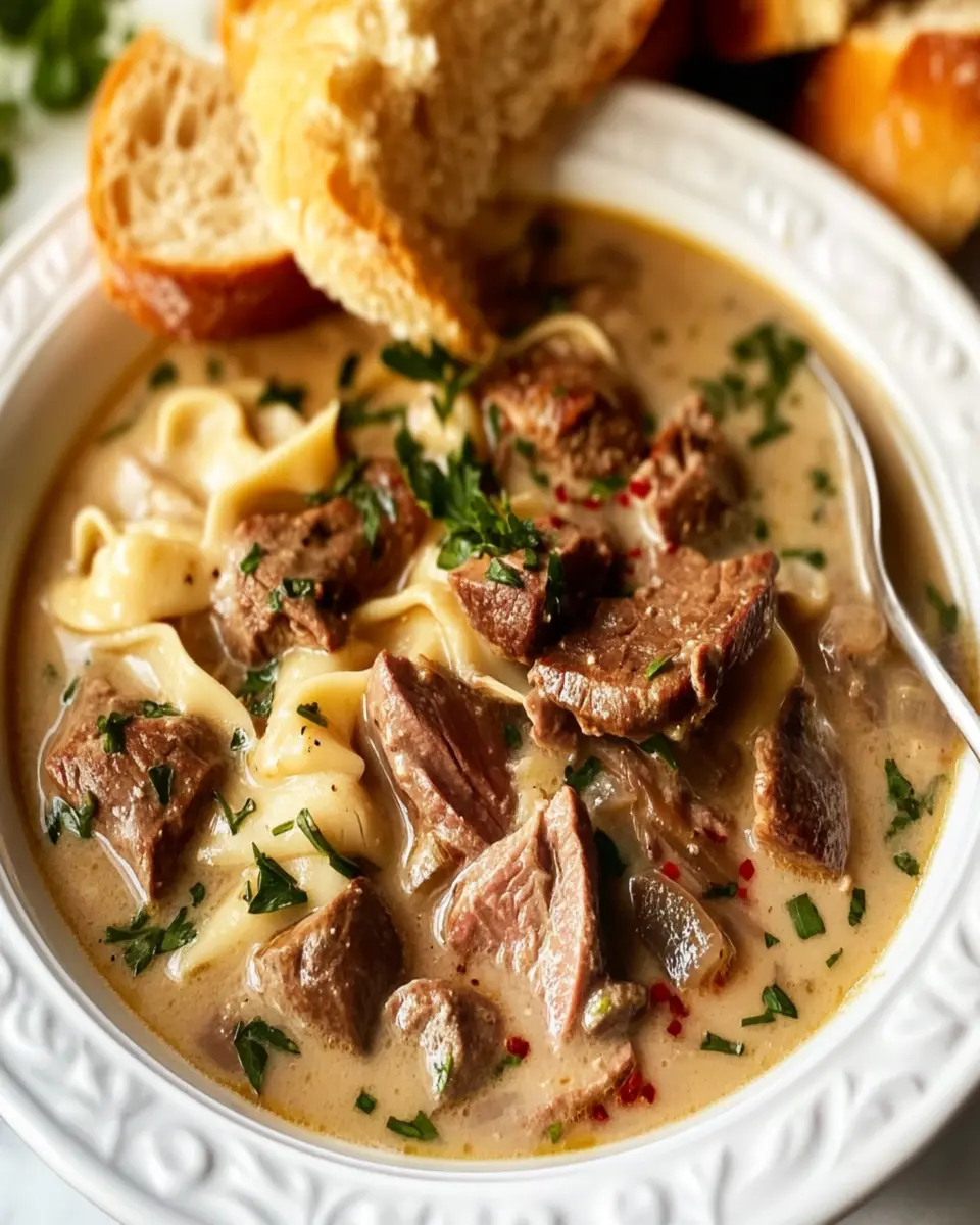 Tongue Stroganoff Soup: Indulgent Comfort in Every Bowl