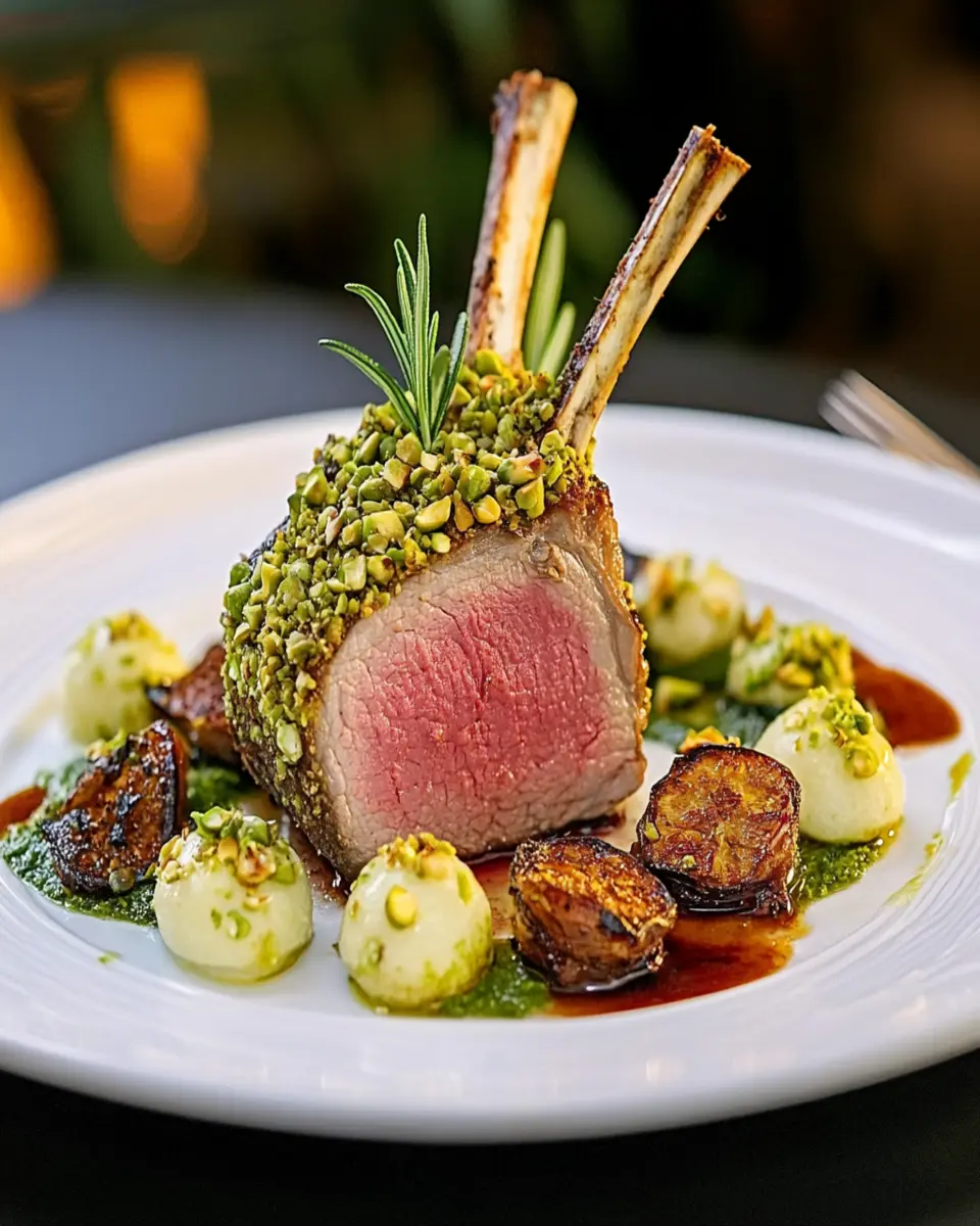 Pistachio-Encrusted Rack of Lamb: Irresistibly Flavorful Delight