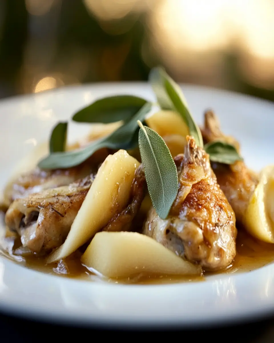 Sage-Brown Butter Quail & Pear: Indulgent Comfort on a Plate