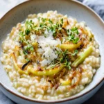 Charred Leek & Bone Broth Risotto First Image First Image