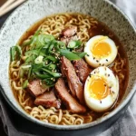 Slow Cooker Bone Broth Ramen (Pork Skin Noodles) First Image First Image