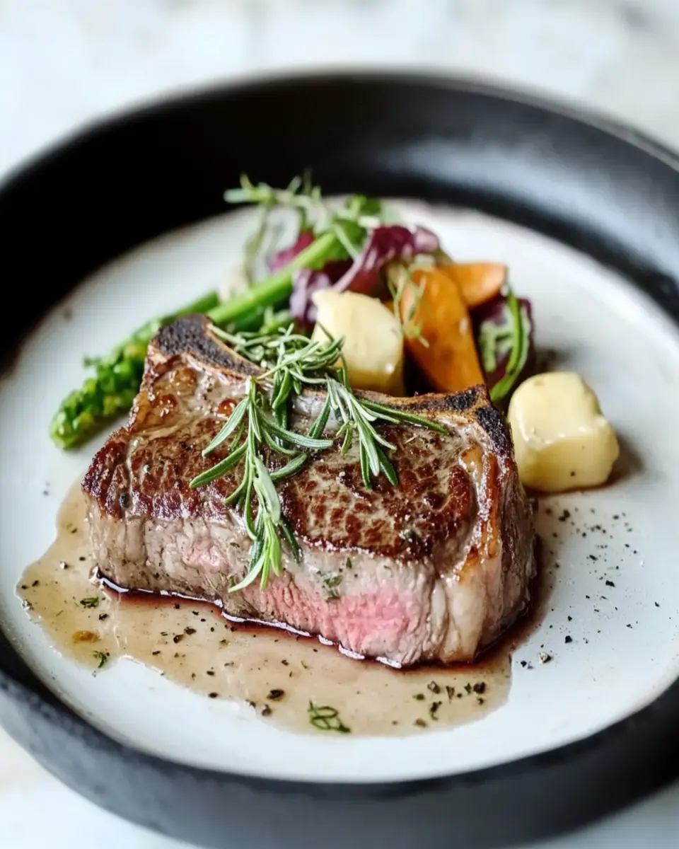Porterhouse Steak with Rosemary Thyme Butter: Truly Indulgent!