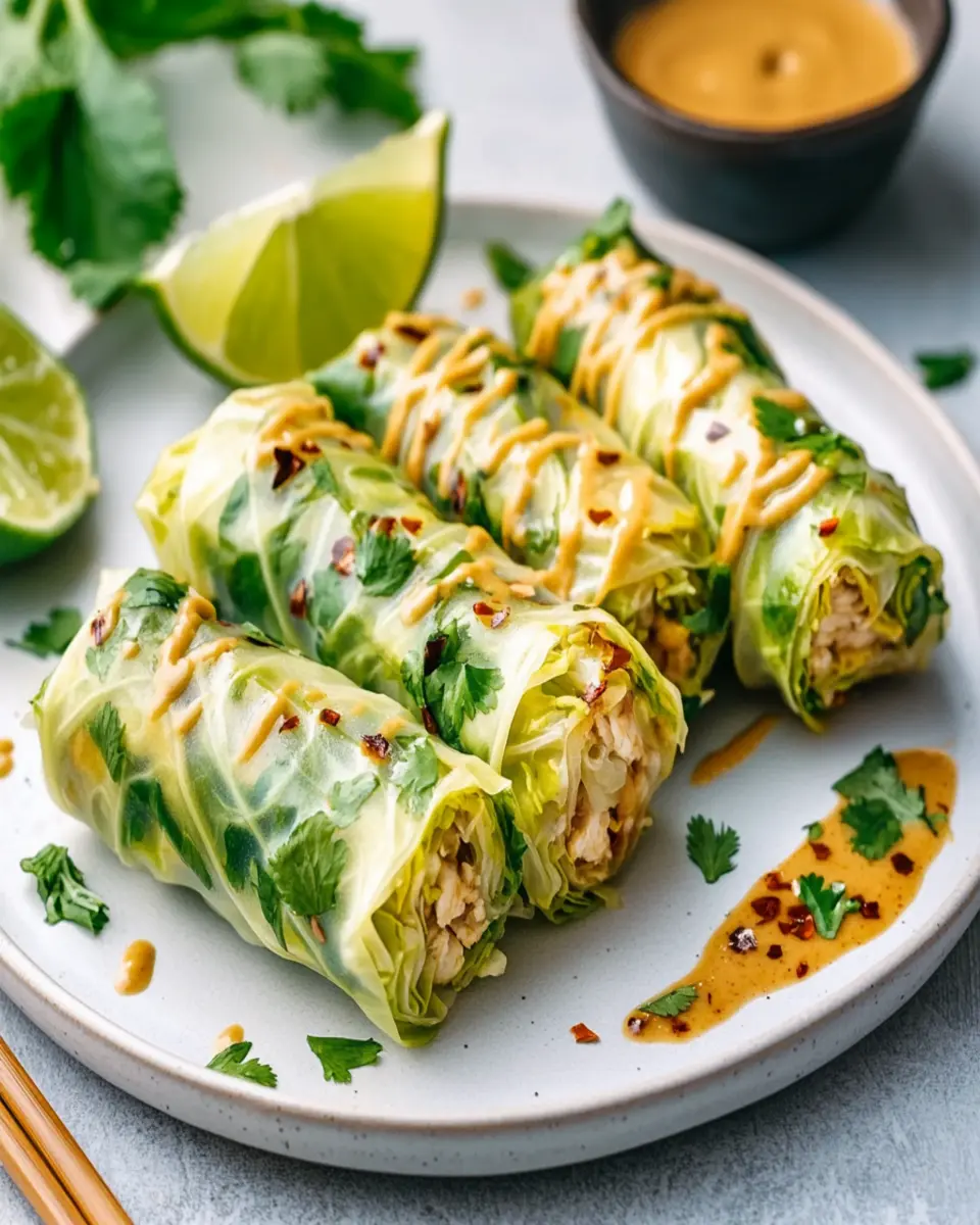 Thai-Inspired Keto Chicken Cabbage Rolls That Delight Your Taste Buds