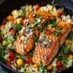 One Skillet Salmon and Rice First Image First Image