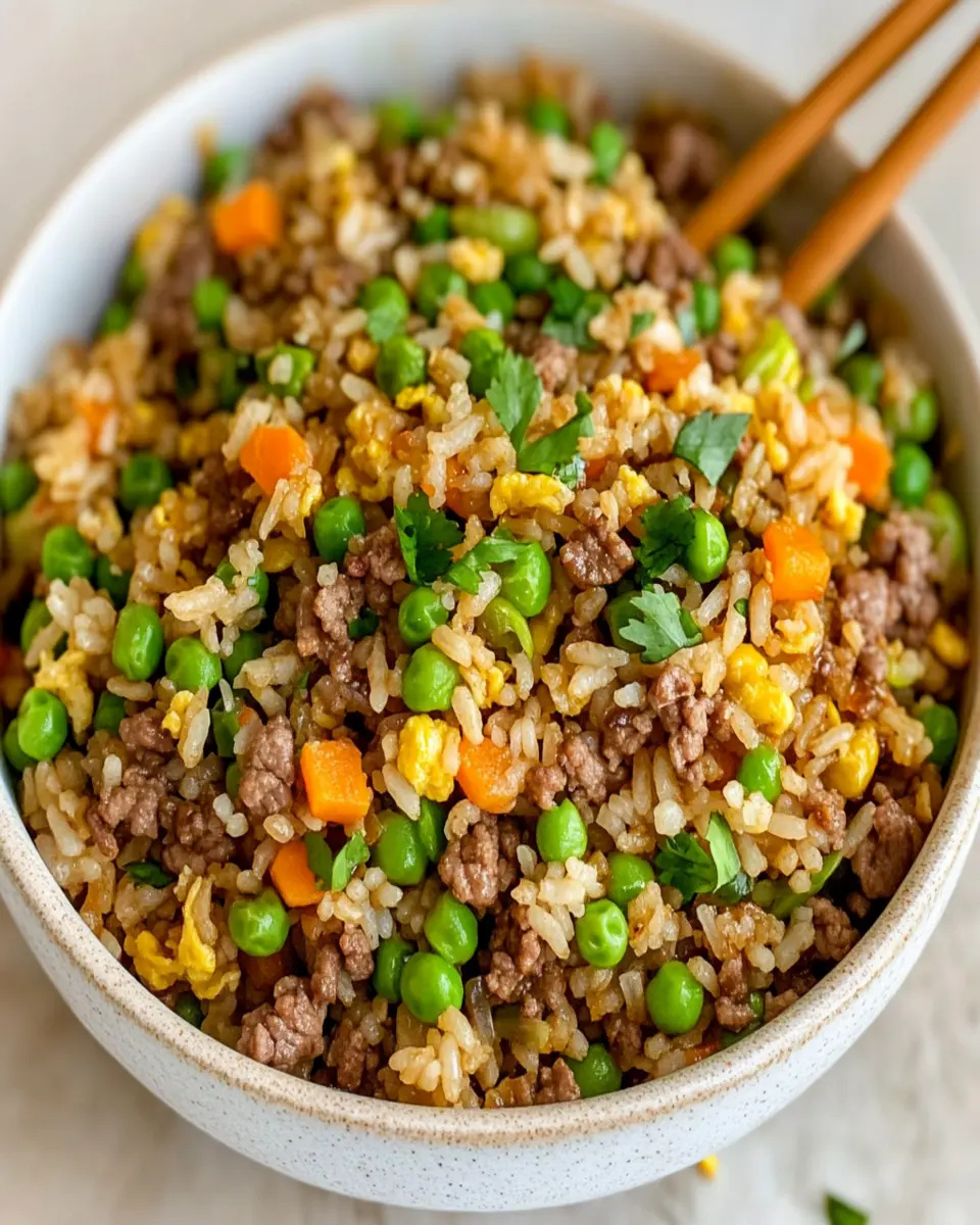 Fried Rice with Ground Beef: The Best Cozy Comfort Dish