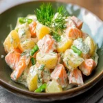 Tangy Smoked Salmon Potato Salad First Image First Image