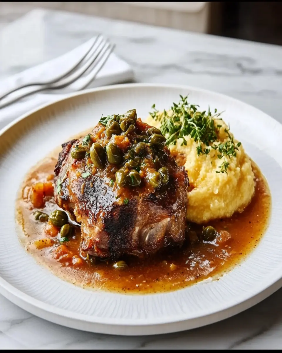 Capers and Collagen-Rich Osso Buco: A Soul-Warming Delight