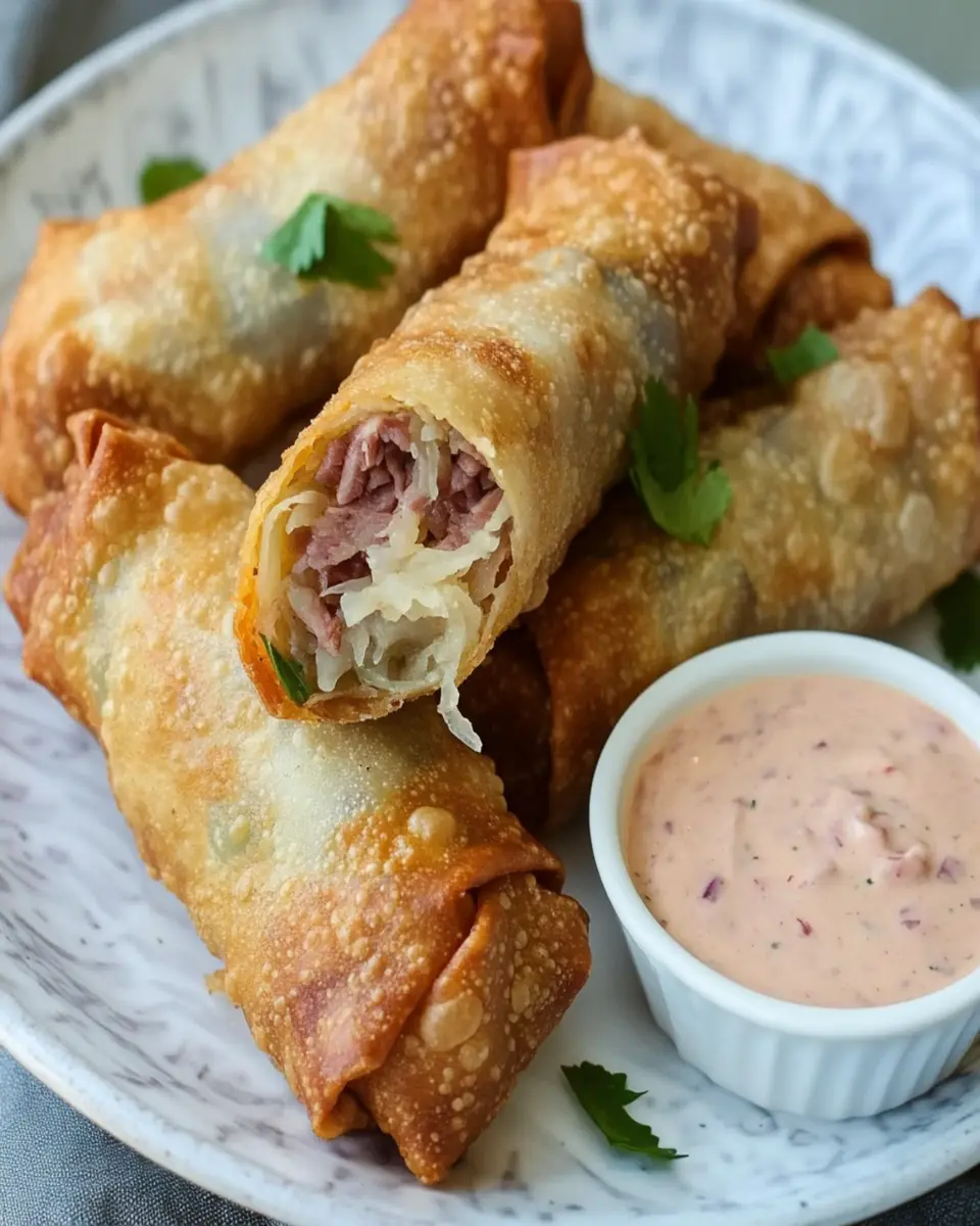 Crispy Reuben Egg Rolls: Irresistibly Flavorful and Fun!