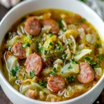 Keto Cabbage and Sausage Soup First Image First Image