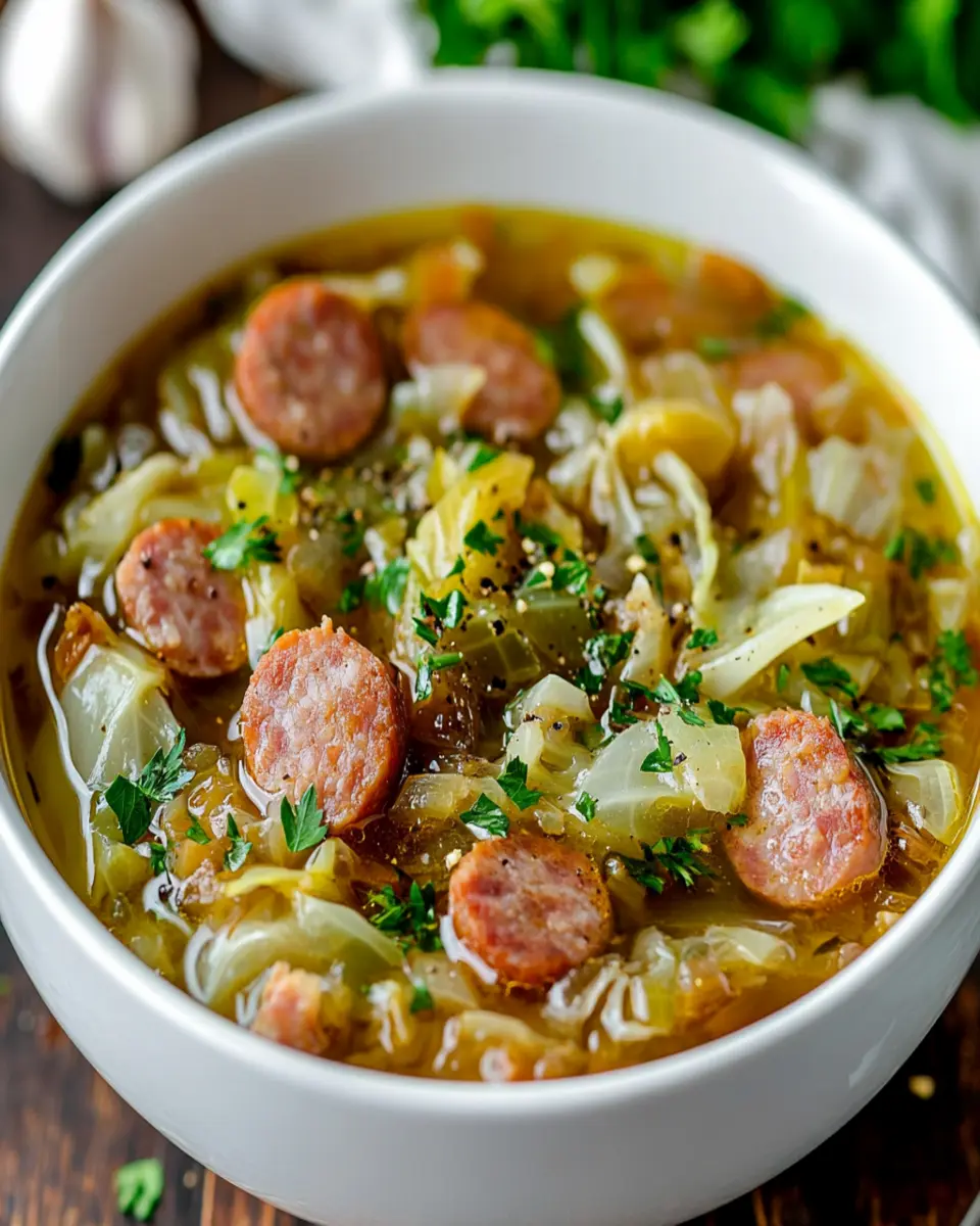 Keto Cabbage and Sausage Soup: Cozy, Guilt-Free Comfort