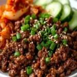 Spicy Korean Ground Beef Recipe 35g Protein Low-Carb Dinner Idea First Image First Image