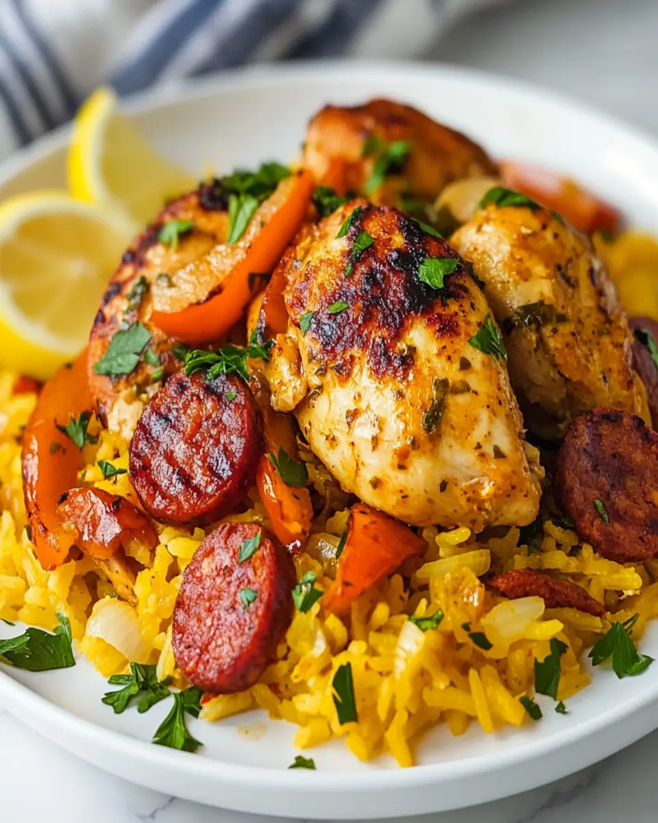 Spicy Spanish Chicken, Chorizo, and Rice: Bold Flavor Awaits