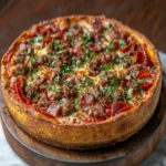 Savor the Ultimate Carnivore Deep Dish Pizza First Image First Image