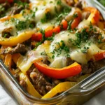 Low Carb Philly Cheesesteak Casserole First Image First Image