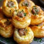carnivore sausage and cream cheese egg puffs First Image First Image
