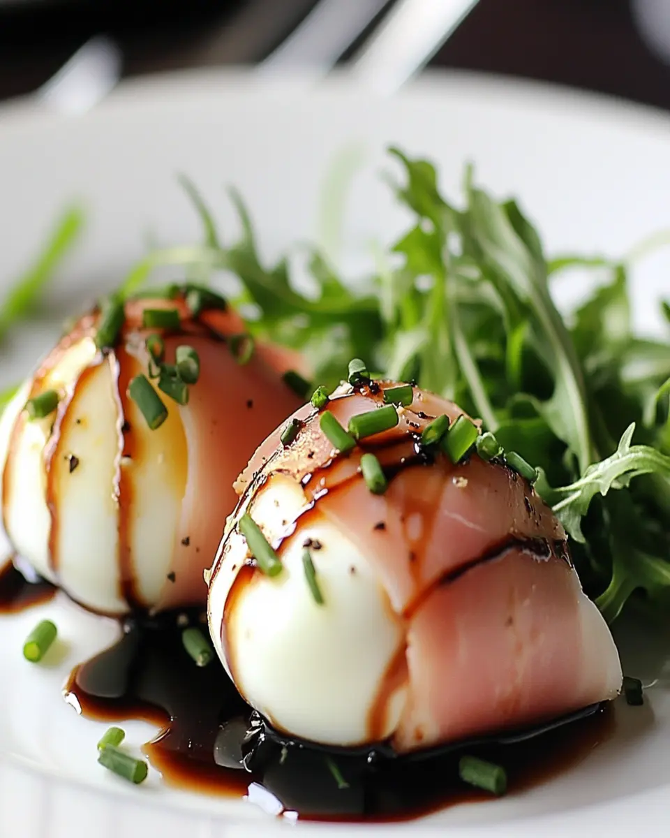 Ham-Wrapped Soft Eggs: Irresistibly Creamy Breakfast Bliss